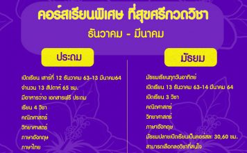 เรียนพิเศษที่ไหนดี แนะนำ สุขศรีกวดวิชา บางใหญ่ โรงเรียนยอดนิยม