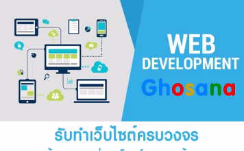 Ghosana Group – บริการสร้างเว็บไซต์ครบวงจรสำหรับธุรกิจและบุคคล รับทำเว็บไซต์ครบวงจร