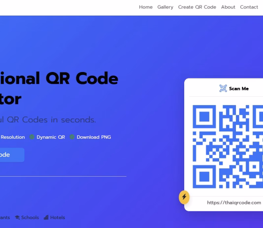 ThaiQRCODE.com สร้าง QR Code ฟรี ระดับมืออาชีพ Thai QRCODE